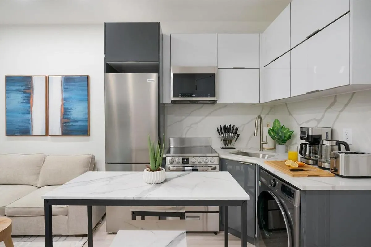 317-2A Sleek Modern 1Br Ues W&D Lägenhet New York 0*,